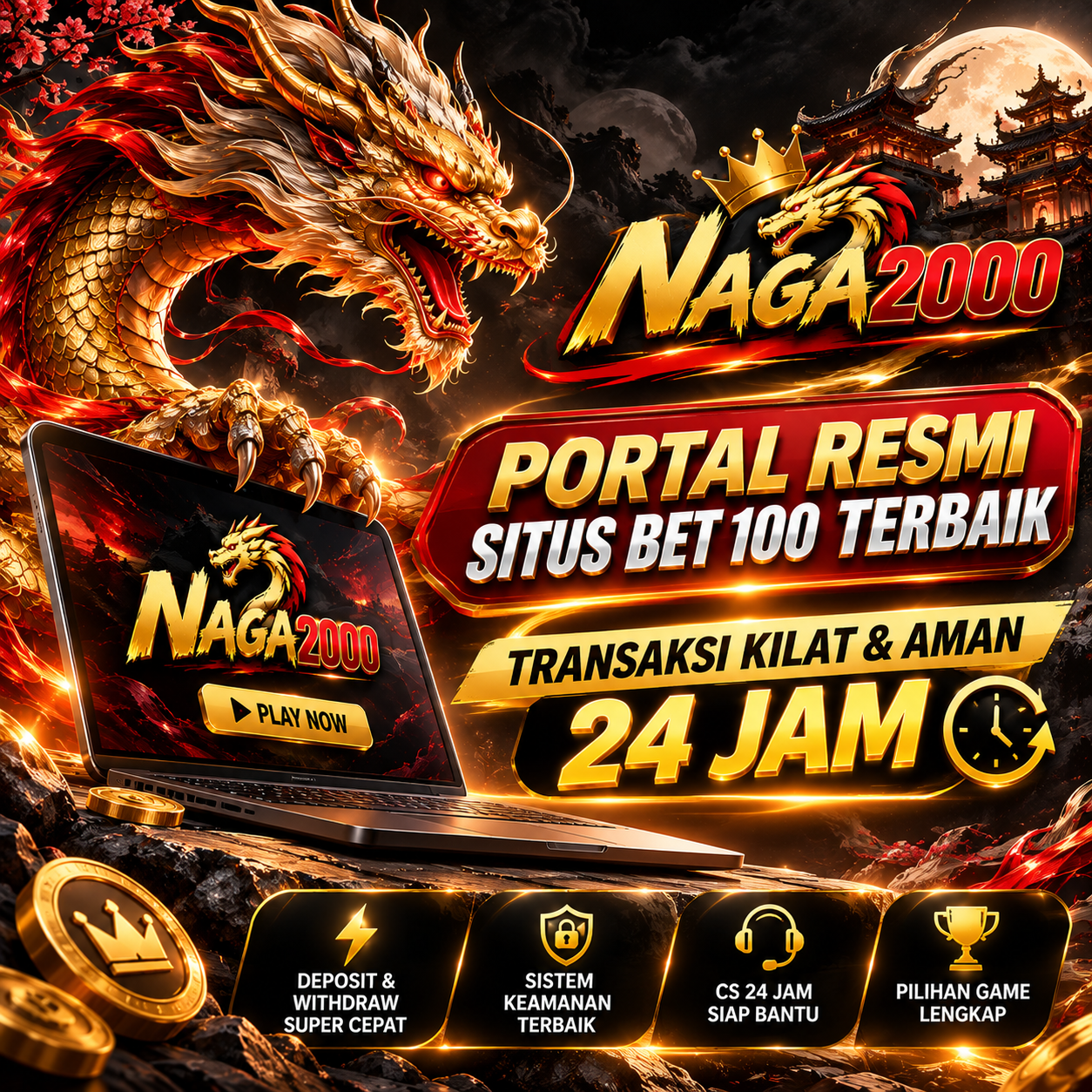 NAGA2000: Portal Resmi Situs Bet 100 Terbaik Transaksi Kilat & Aman 24 Jam